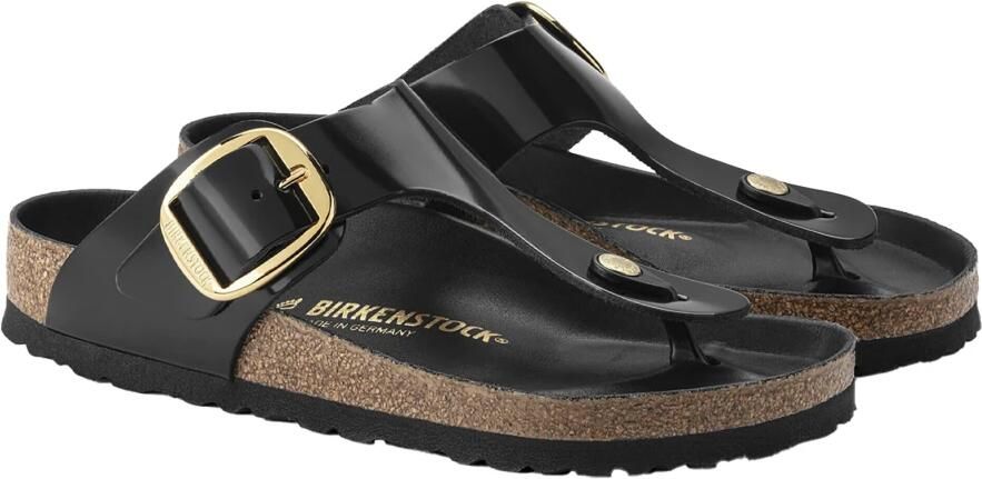 Birkenstock Damessandalen Gizeh Big Buckle Natural Leather Patent Large Zwart Dames - Foto 2