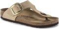 Birkenstock Gizeh Big Buckle Nubuck Leather Regular - Beige