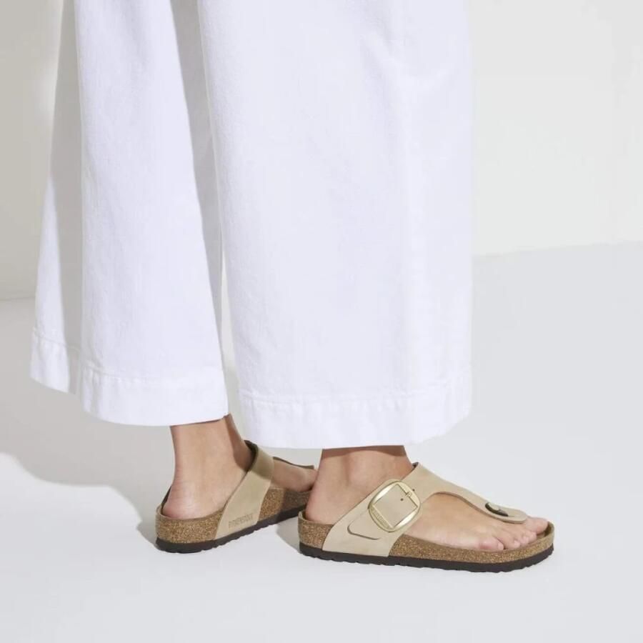 Birkenstock Gizeh Big Buckle Nubuck Leather Regular - Foto 2