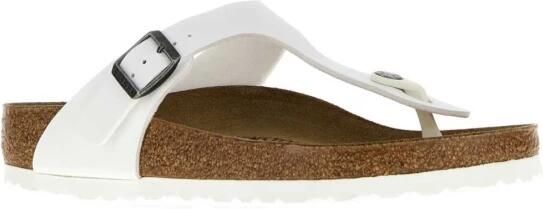 Birkenstock Gizeh Birko-Flor Slippers White