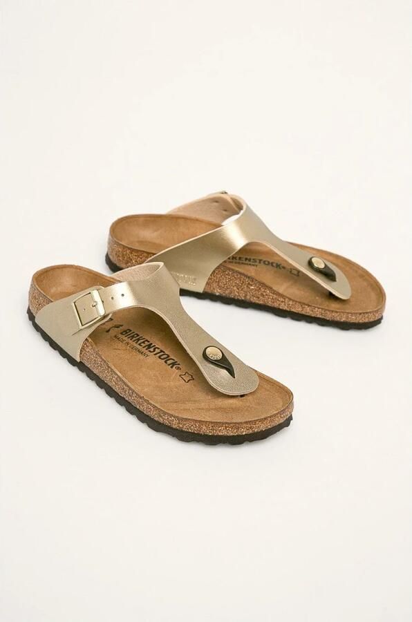 Birkenstock Teenslippers Sandales Gizeh effet métallique - Foto 9