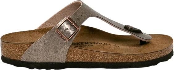 Birkenstock Gizeh Dames Slippers Graceful Taupe Narrow fit | Taupe | Imitatieleer