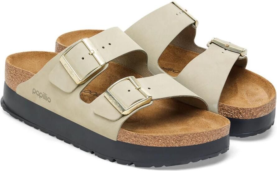 Birkenstock Groene Papillio Plateau Sandalen - Foto 3
