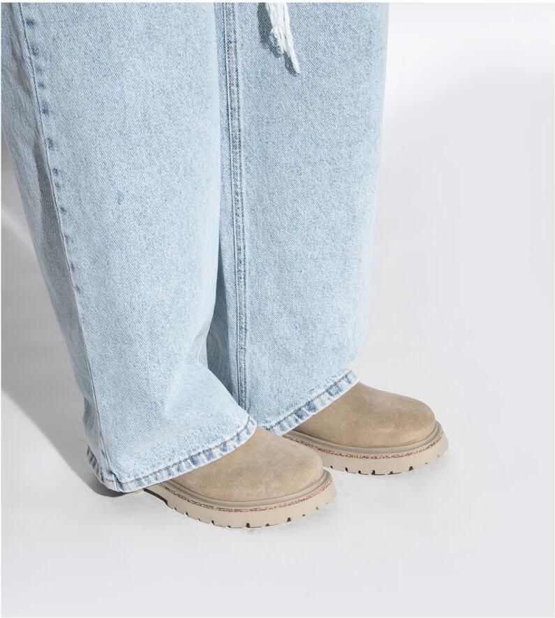 BIRKENSTOCK Chelsea Boots Dames Highwood Slip On Mid W Suède Taupe - Foto 3