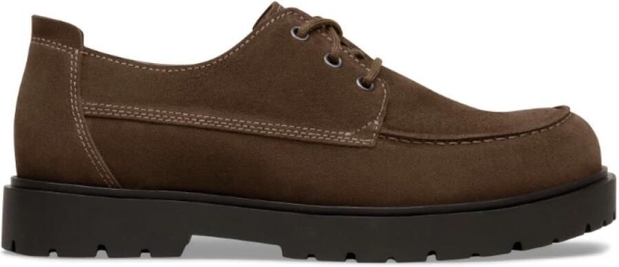 Birkenstock Highwood Moc Lace Low Suede Leather Sneakers bruin