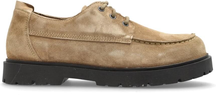 Birkenstock Highwood Moc Lace Low Suede Leather Sneakers bruin