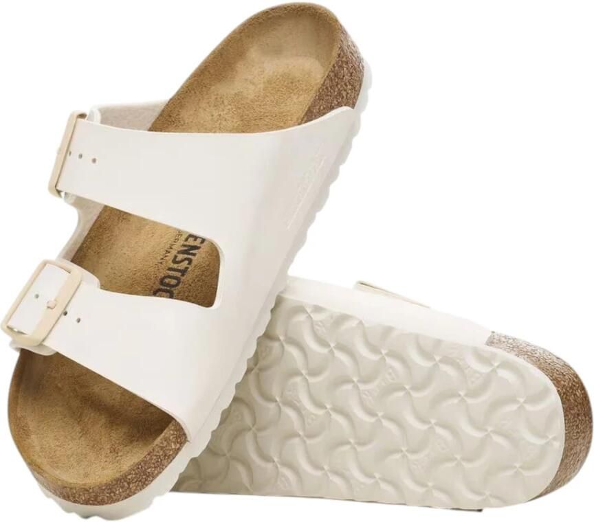 Birkenstock - s off-white-crÈme-ivoorkleur slippers & muiltjes - Foto 4