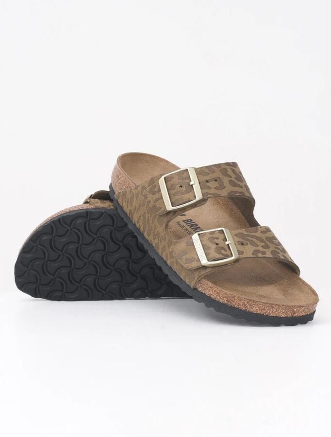 BIRKENSTOCK Slippers Dames Arizona Bs Maat: 39 Materiaal: Suèdelook Kleur: Bruin - Foto 3