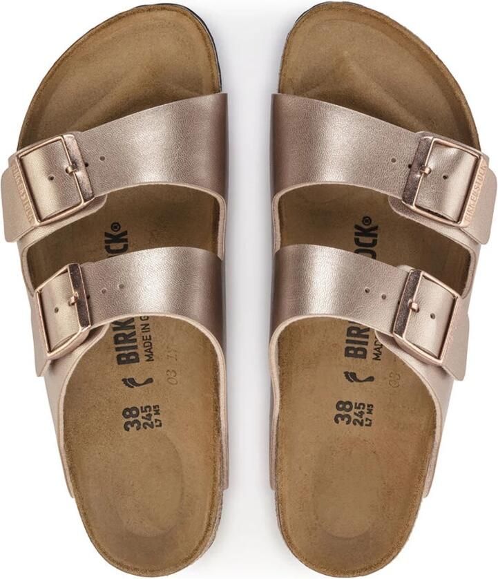 BIRKENSTOCK Slippers Dames Arizona Dames Maat: 35 Materiaal: Leer Kleur: Brons - Foto 6