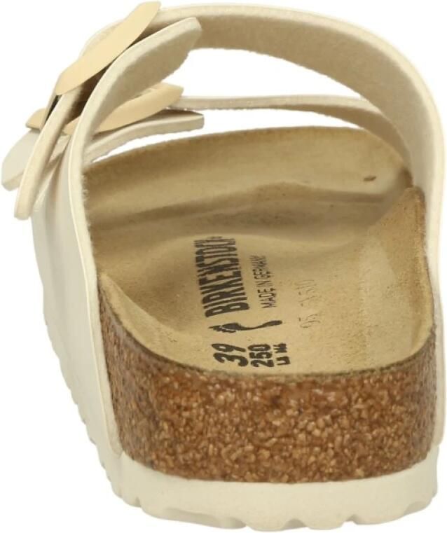 Birkenstock Arizona Birko-Flor Eggshell Smal Voetbed Dames Slipper - Foto 9