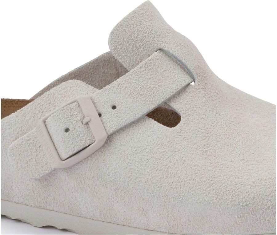 Birkenstock Slippers Boston Suede Antique White - Foto 5