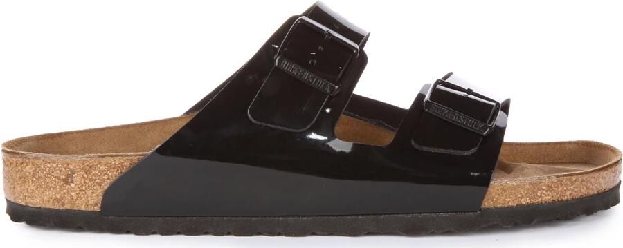 Birkenstock Arizona Slippers Black Patent Narrow fit | Zwart | Imitatieleer - Foto 8