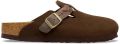 BIRKENSTOCK Instappers Dames Boston Braided Suède Bruin - Donkerbruin