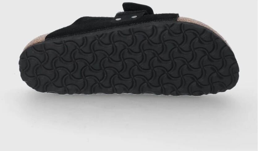 Birkenstock Suede Kyoto Sandalen met Verstelbare Sluiting Zwart Dames - Foto 9