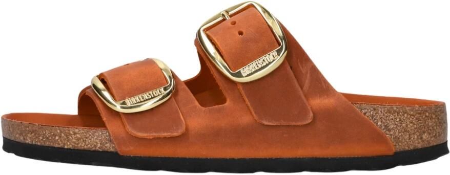BIRKENSTOCK Slippers Dames Arizona Bigbuckle Maat: 42 Materiaal: Leer Kleur: Oranje - Foto 2