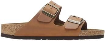 Birkenstock Leren Platte Sandalen