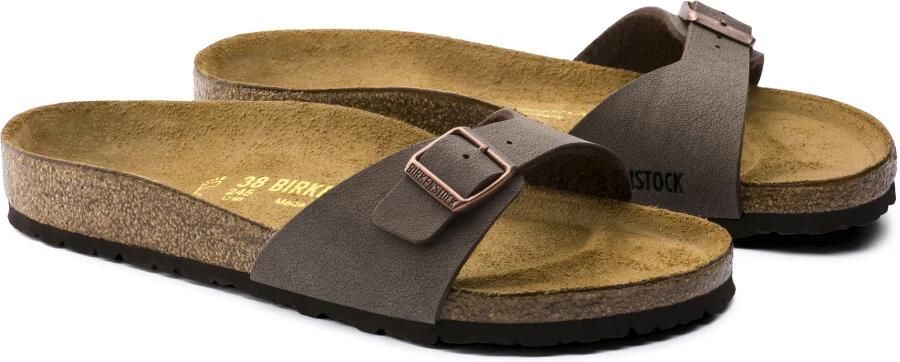 Birkenstock Madrid Dames Slippers Mocha Regular fit | Bruin | Imitatieleer - Foto 13