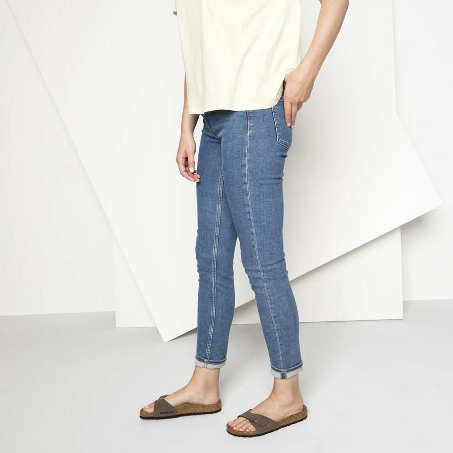 Birkenstock Madrid Dames Slippers Mocha Regular fit | Bruin | Imitatieleer - Foto 8