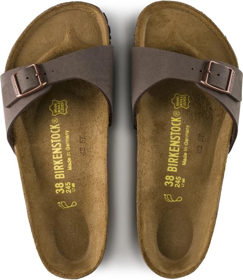 Birkenstock Madrid Dames Slippers Mocha Regular fit | Bruin | Imitatieleer - Foto 12