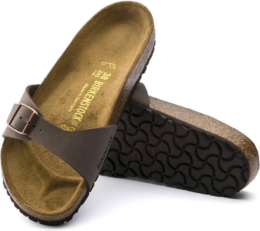 Birkenstock Madrid Dames Slippers Mocha Regular fit | Bruin | Imitatieleer - Foto 11