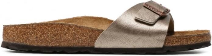 Birkenstock Madrid Dames Slippers Graceful Taupe Narrow fit | Taupe | Imitatieleer