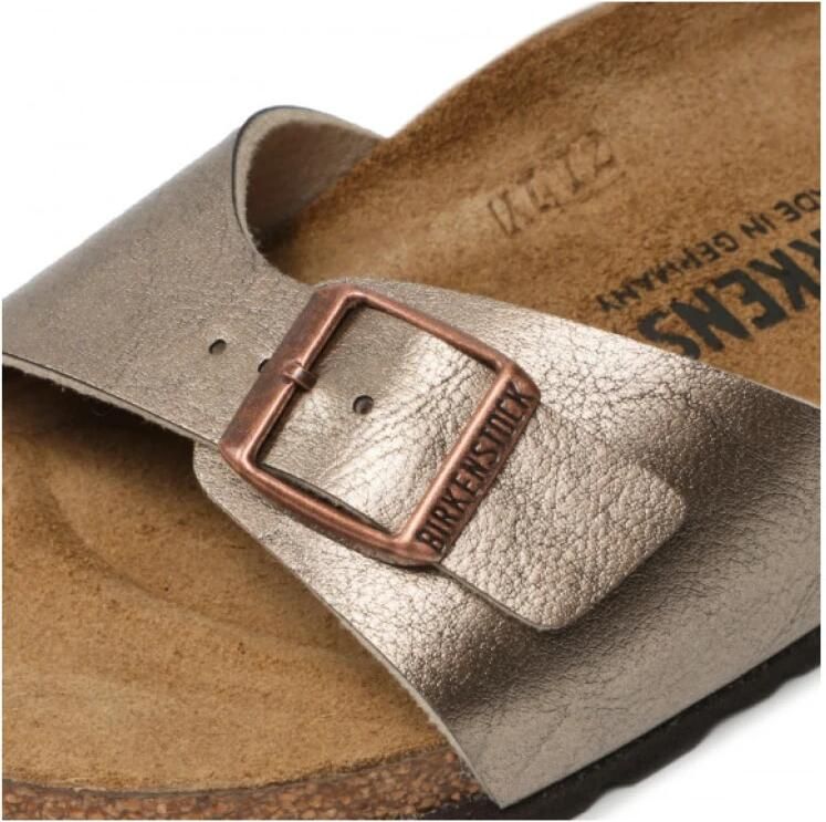 Birkenstock Madrid Dames Slippers Graceful Taupe Narrow fit | Taupe | Imitatieleer - Foto 7