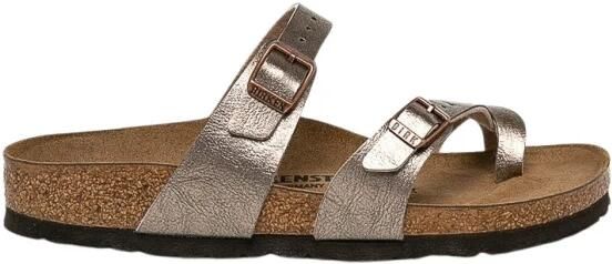 Birkenstock Mayari Dames Slippers Graceful Taupe Narrow fit | Taupe | Imitatieleer