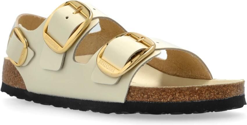 Birkenstock Verstelbare Beige Sandalen met Metalen Gespen - Foto 5