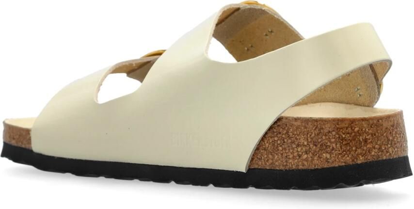 Birkenstock Verstelbare Beige Sandalen met Metalen Gespen - Foto 4