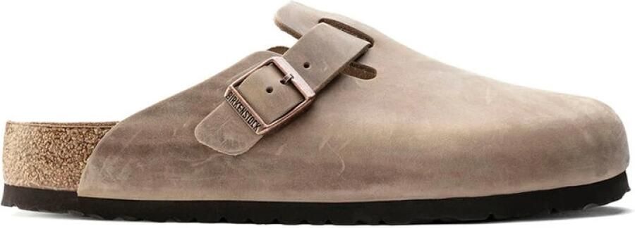 Birkenstock Boston SFB Oiled Leather Sandalen Regular bruin