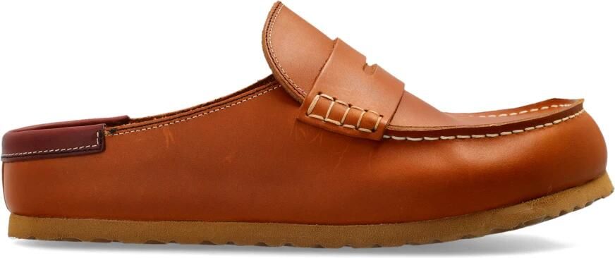BIRKENSTOCK Muiltjes 'Naples' bruin cognac