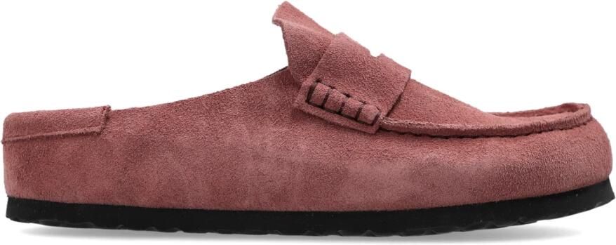 BIRKENSTOCK Muiltjes 'Naples Wrapped' kastanjebruin