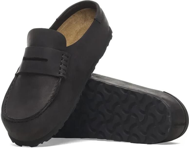 Birkenstock Naples Wrapped Oiled Leather Zwart - Foto 2