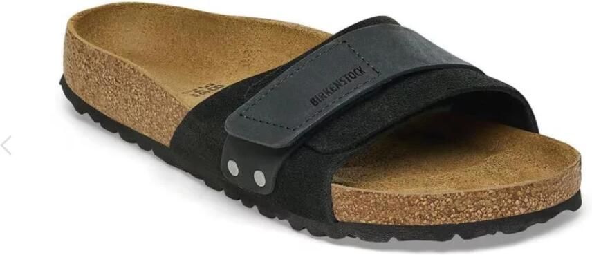 Birkenstock Casual Leren Sandaal met Verstelbare Sluiting Black Dames