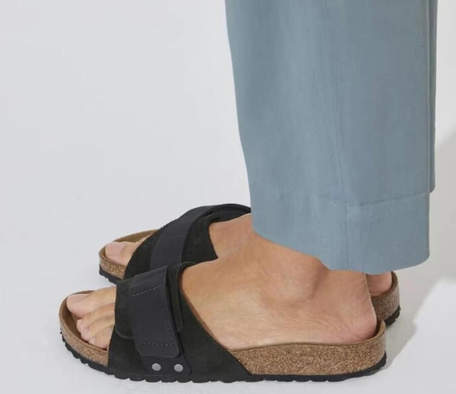 Birkenstock Casual Leren Sandaal met Verstelbare Sluiting Black Dames - Foto 4