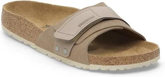 Birkenstock Women's Oita Suede Leather Sandalen Narrow beige bruin
