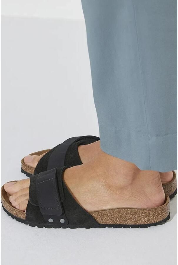 Birkenstock Casual Leren Sandaal met Verstelbare Sluiting Black Dames - Foto 9