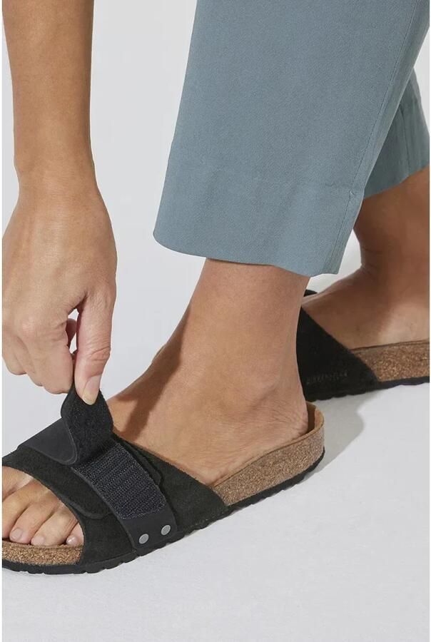 Birkenstock Casual Leren Sandaal met Verstelbare Sluiting Black Dames - Foto 5