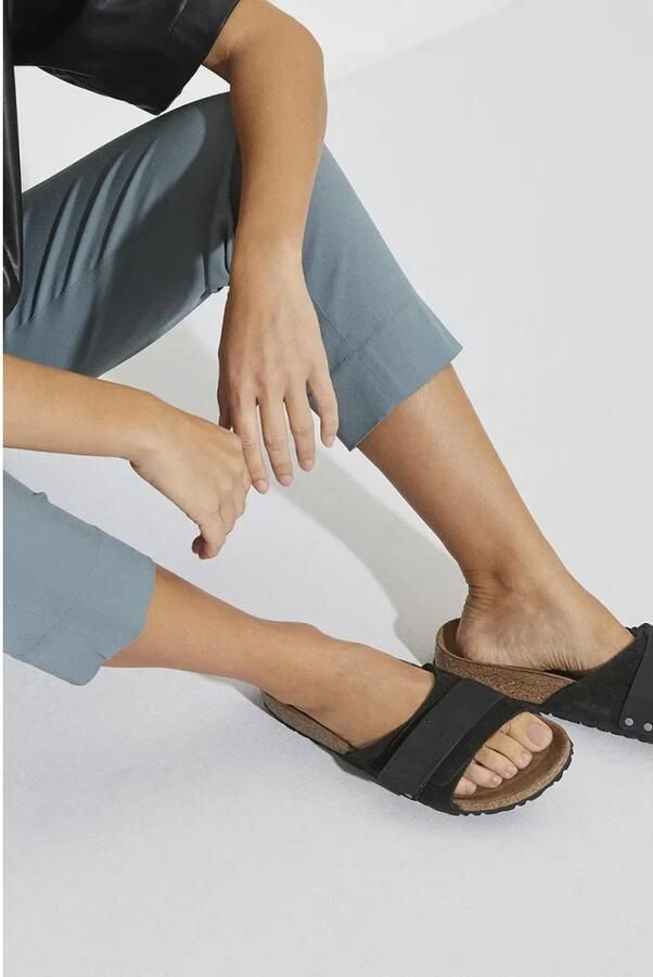 Birkenstock Casual Leren Sandaal met Verstelbare Sluiting Black Dames - Foto 10