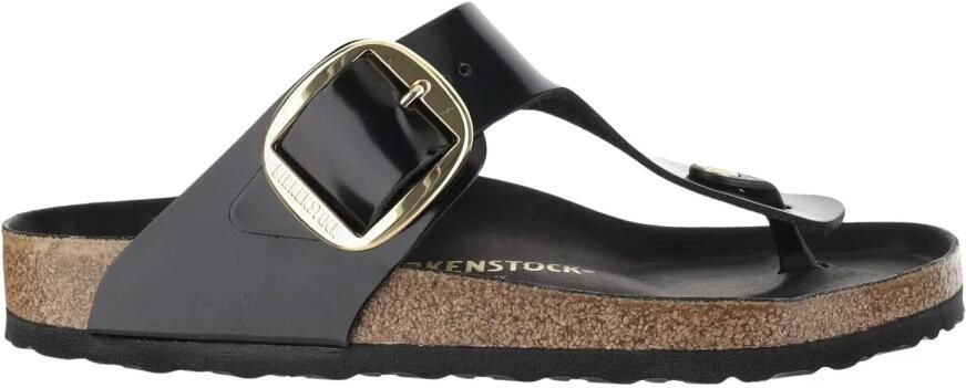 Birkenstock Damessandalen Gizeh Big Buckle Natural Leather Patent Large Zwart Dames - Foto 3