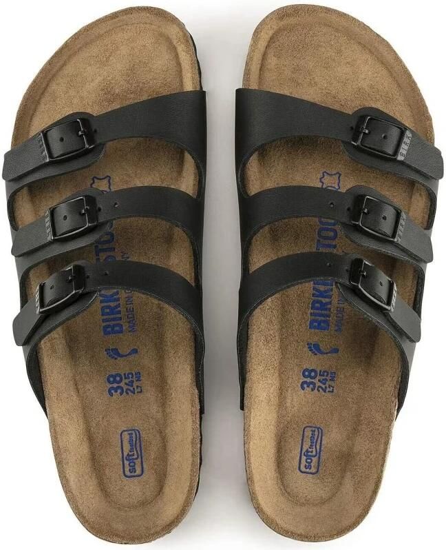 Birkenstock Florida SFB Regular Zwart Slippers Dames Size - Foto 10