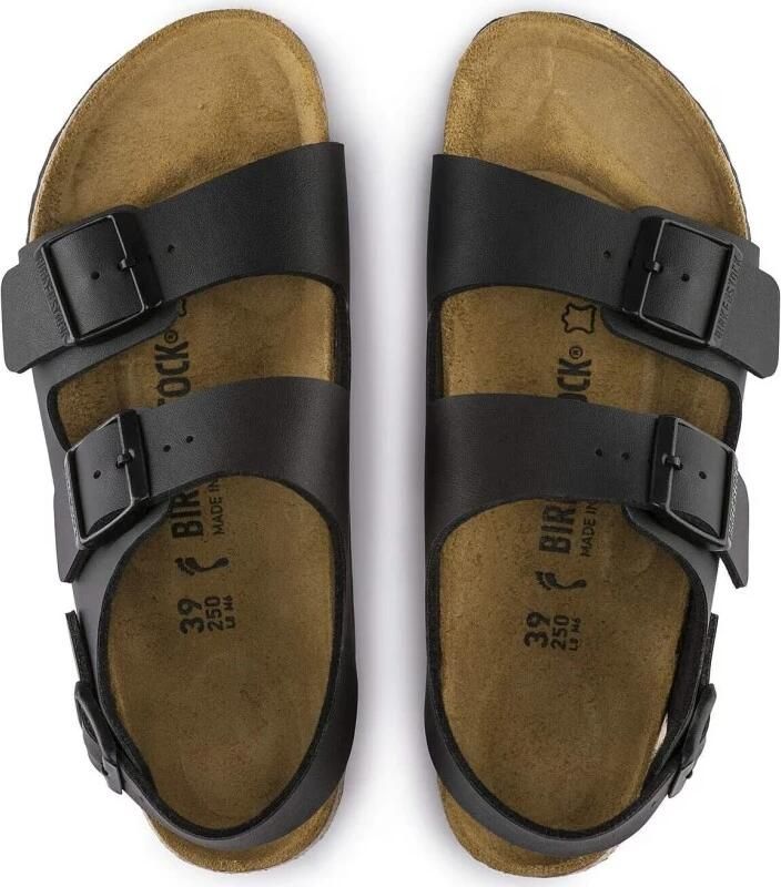 Birkenstock Zwarte Sandalen met Leren en Synthetische Voering Black - Foto 11