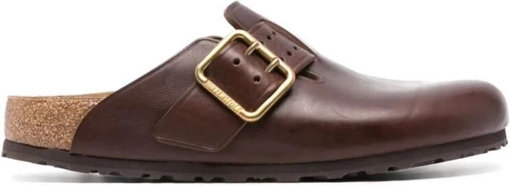 Birkenstock Bold Roast Leren Sandalen Brown Heren