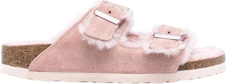 Birkenstock Roze Suède Leren Sandalen voor Vrouwen Pink Dames