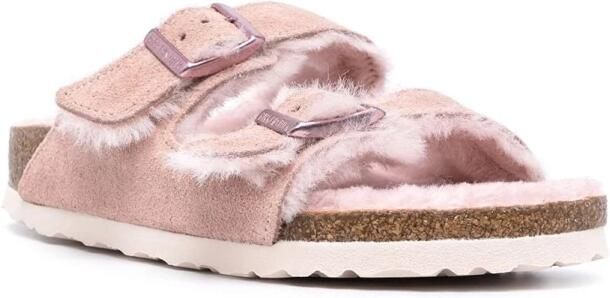 Birkenstock Roze Suède Leren Sandalen voor Vrouwen Pink Dames - Foto 4