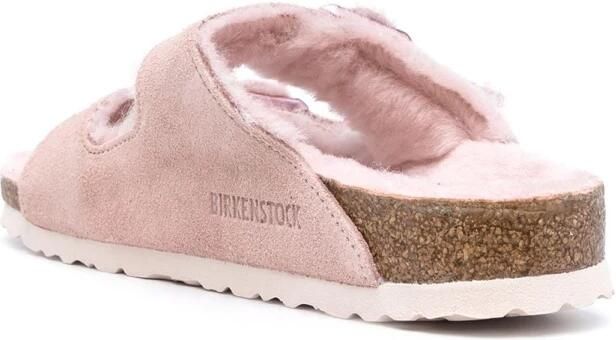 Birkenstock Roze Suède Leren Sandalen voor Vrouwen Pink Dames - Foto 3