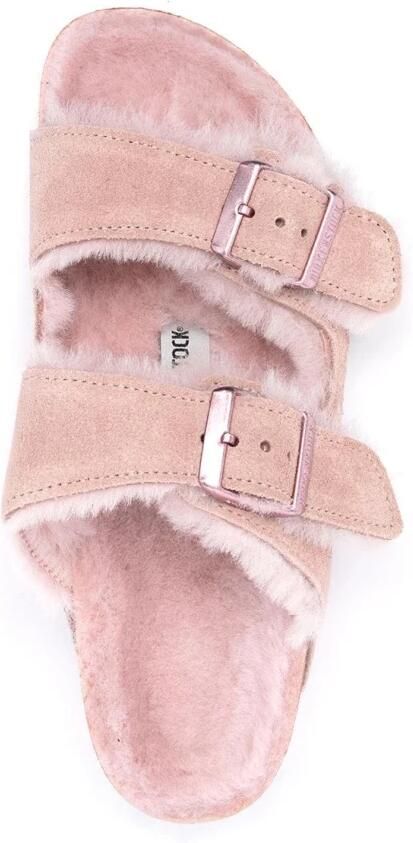 Birkenstock Roze Suède Leren Sandalen voor Vrouwen Pink Dames - Foto 2