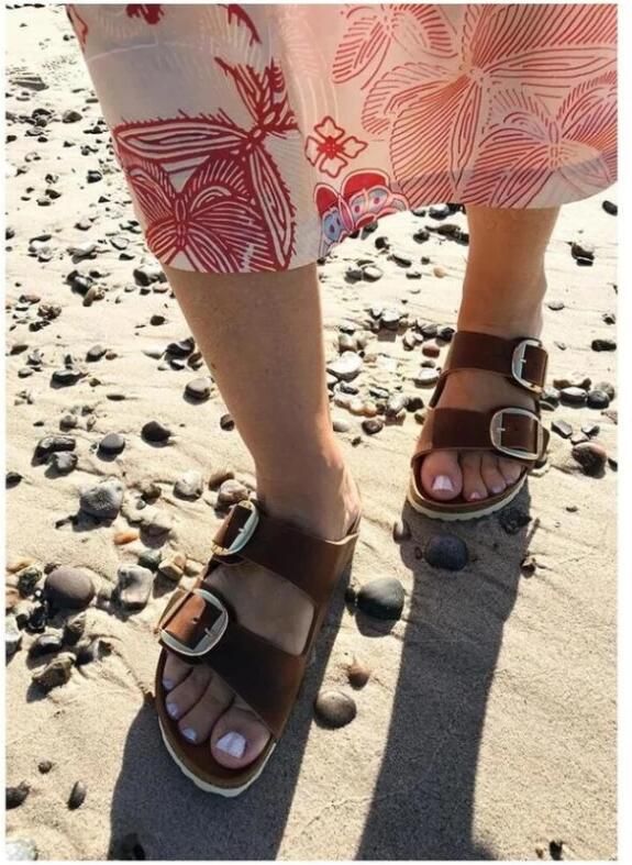 Birkenstock ssandalen Arizona Big Buckle Natural Leather Oiled Etroit Bruin - Foto 9