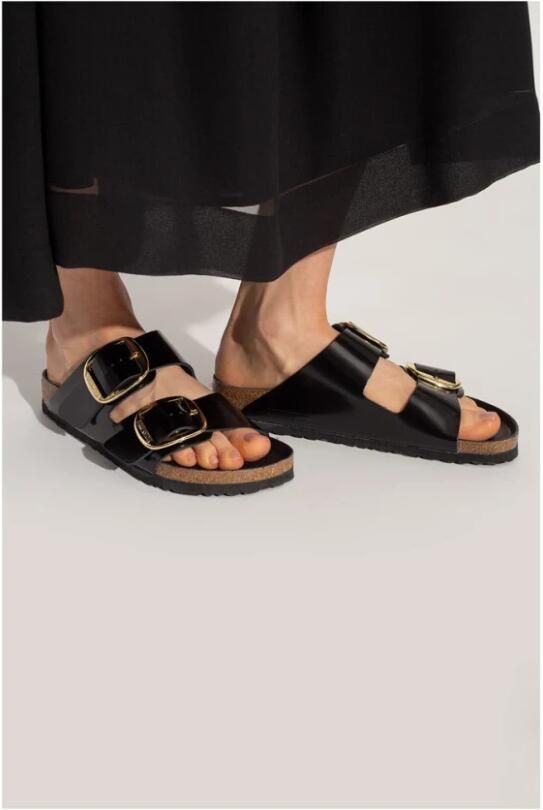 Birkenstock Sandalen Arizona Big Buckle Natuurlijk Leder Patent - Foto 2