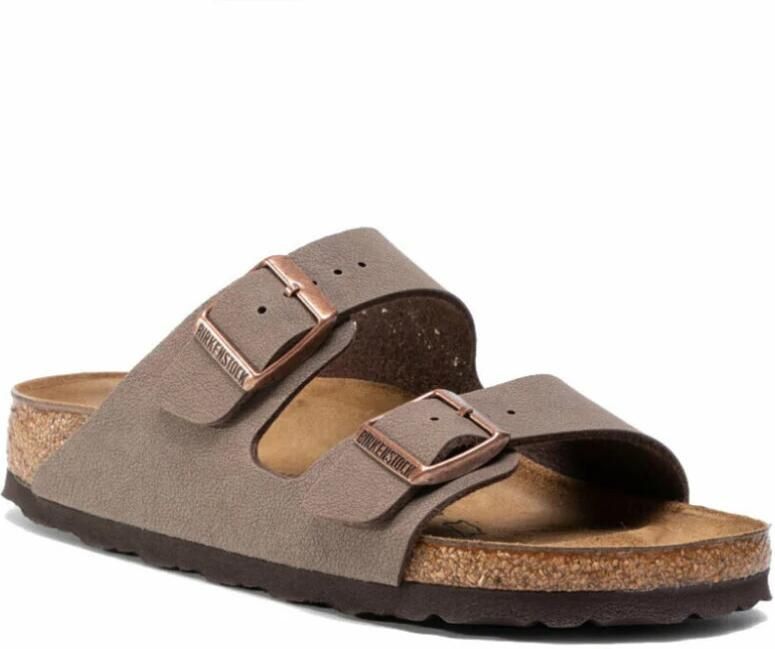 Birkenstock Slippers van echt leer met brede riempjes model 'ARIZONA' - Foto 18